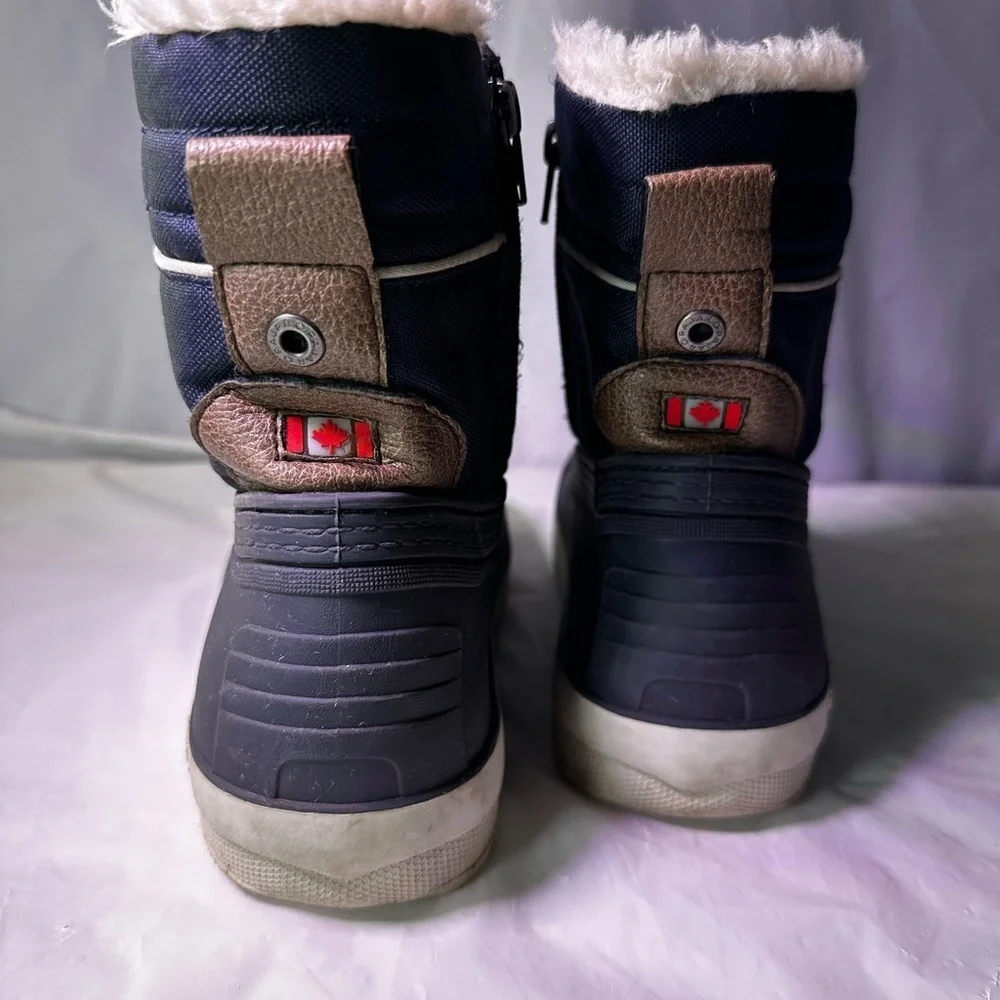 Pajar Black and Cream Winter Boots